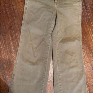 AYR wide leg high rise Women's olive green Jeans